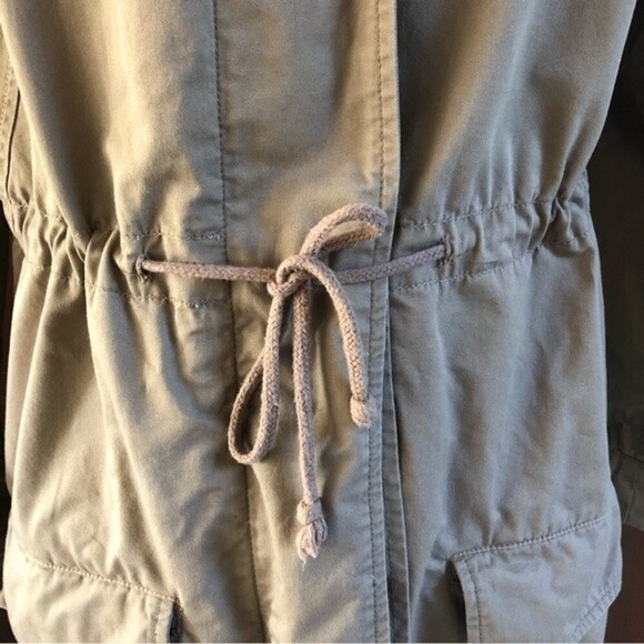 Love Tree Tan Hooded Utility Style Cotton Jacket - Picture 3 of 9